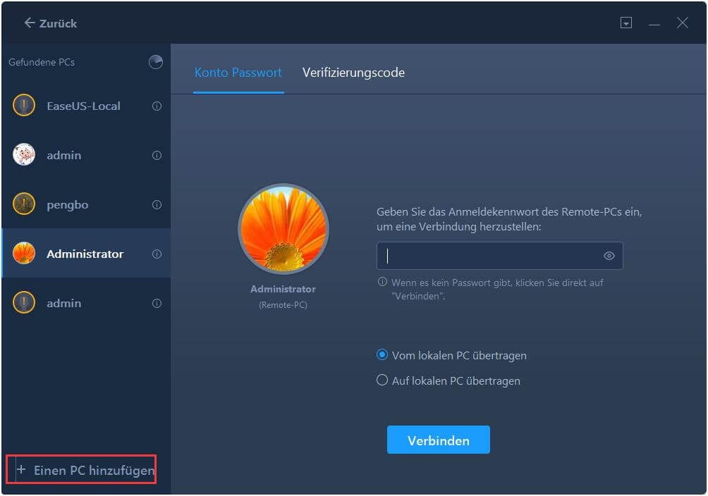 zwei PCs verbinden